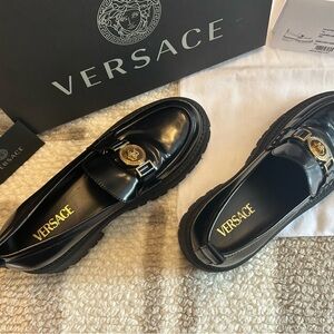 Versace loafers size 40 black